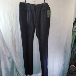 NWT MNG SZ 10 Charcoal Wool Blend Slim Fit Pant Career Minimalist